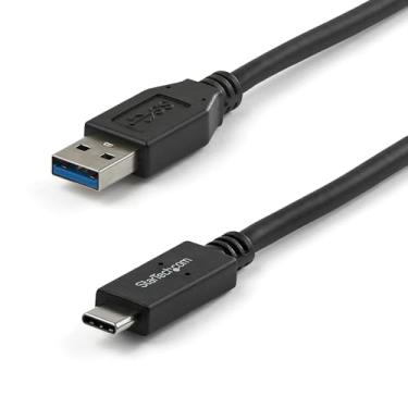 Imagem de StarTech. Com cabo USB para USB C - 1 m - 10 Gbps - USB-C para USB-A - Cabo USB 2.0 - USB tipo C (USB31AC1M), preto