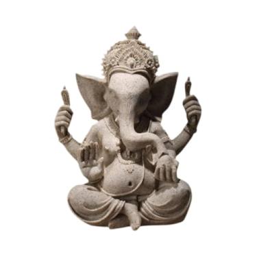 Imagem de XLWLLNJ Estátua de Buda Ganesh Feita à Mão para Decoração de Casa, Pequeno, Tamanho real