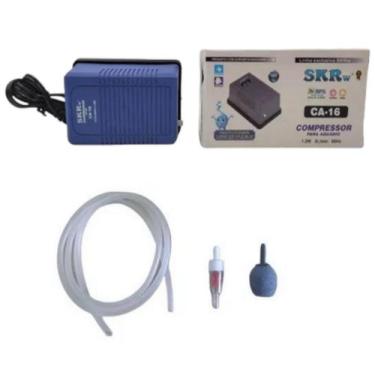 Imagem de Compressor de ar 1 saída CA-16 Completo Aquários 60 litros - SKRw, 110