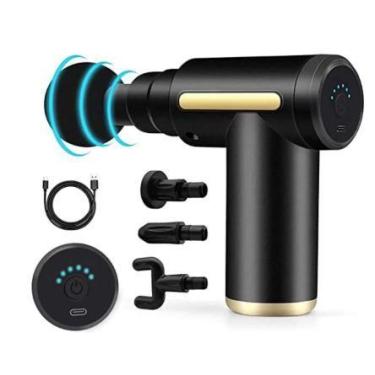 Imagem de Massageado Portátil Recarregável Massage Gun 6 Velocidades Turbo. - ka