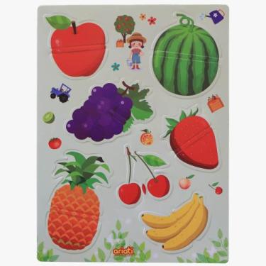Imagem de Quebra cabeça magnético 14 peças - Frutas - Ariati