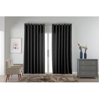 Imagem de Cortina Para Sala E Quarto 3 X 2,50 Jacquar Estampada - Bela Casa Shop