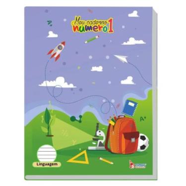 Imagem de Caderno numero 1 linguagem 40 folhas 70g - tamoio