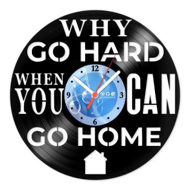 Imagem de Relógio De Parede Disco Vinil Diversos - Melhor lugar casa - VDI-073 -