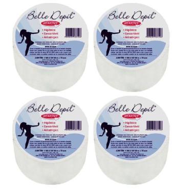 Imagem de Kit 4 Papel para Depilação Falso Tecido Tnt Ntflex 50m