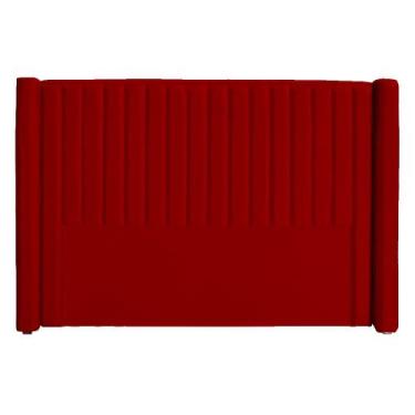 Imagem de Cabeceira Ripada Estofada Para Cama Box Casal 1.40  - Suede - Sv Decor