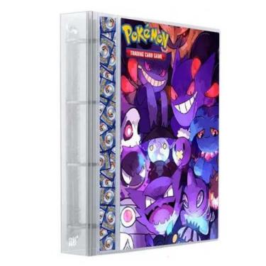 Imagem de Pasta Fichário Álbum Cristal Cartas Cards Pokémon Fantasmas com 10 Fol