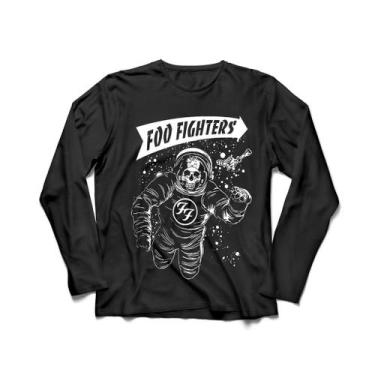 Imagem de Camiseta Manga Longa Feminina Foo Fighters Dave Grohl - Ultrav Store, 