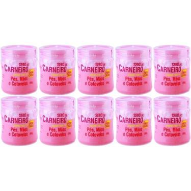 Imagem de 10 Creme Hidratante Pé Mãos Rachadura Sebo De Carneiro 200g - Rhenuks