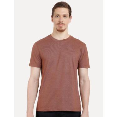 Imagem de Camiseta Aramis Masculina Eco Lisa Vermelho Escuro Mescla, XXXL/GGGG