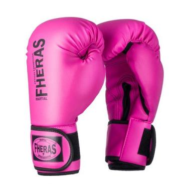 Imagem de Luva de Boxe Muay Thai Fheras Standard, Rosa, 12oz