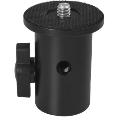 Imagem de LUORNG Suporte de flash conector 1/4 adaptador de suporte de luz cabeça tripé ao vivo estúdio foto equipamento furo ID 5/20.3 cm adaptador de montagem acessório de câmera