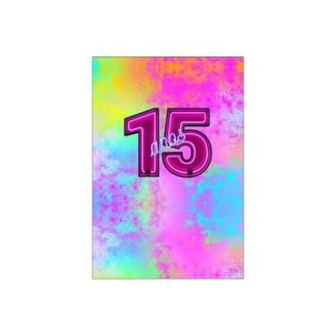 Imagem de Painel De Festa Vertical 1,50 x 2,20 - 15 Anos Colorido Efeito Neon 24