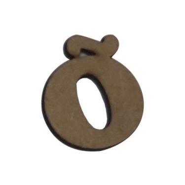 Imagem de Letras com Acento para Aplique Artesanato 2,5cm Kit 50un Mdf Madeira -