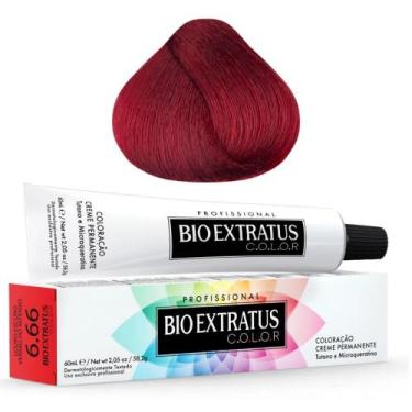 Imagem de Coloração Bio Extratus 6.66 Louro Escuro Vermelho Intenso