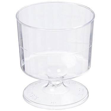 Imagem de Classicware Taça de vinho com pedestal de plástico rígido, capacidade de 60 ml, transparente (240 unidades)