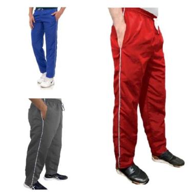 Imagem de Kit 3 Calças Masculina Fitness Em Tactel Com 03 Bolsos - C&C, Royal, C