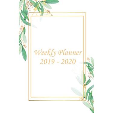 Imagem de Weekly Planner 2019-2020: Monthly Planner Schedule - 1 week at a glance - Calendar with Checklists and Notes Daily To Do’s Academic Organizer Small ... Cute Day Planer School Simple Modern Teacher