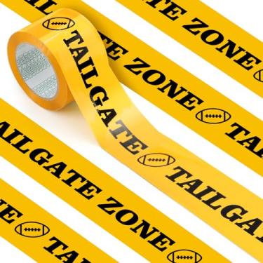 Imagem de Cinnvoice 3 x 300' Tailgate Party Decorations 300 ft Plastic Tailgate Zone Party Tape Party Accessory Football Tailgate Decorations Tailgating Essentials Black and Yellow Party Decorations