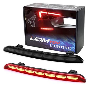 Imagem de iJDMTOY Refletor de para-choque traseiro de LED completo substitui luzes de LED compatíveis com Honda Civic Sedan 2022, funcionam como lanternas traseiras, freio e neblina traseira (lente embaçada)