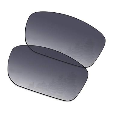 Imagem de SmartVLT Lentes de substituição masculinas gradiente cinza para óculos de sol Oakley Mainlink OO9264