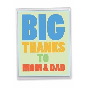 Imagem de NobleWorks - Big Hilarious Thank You Greeting Card From Us 21 x 28 cm com envelope (1 pacote) grande, jumbo grande diferença cunhada J8210TYG-US