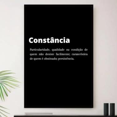 Imagem de Genérico, Quadro Motivacional Constancia Foco Decorativo A3 35x45cm