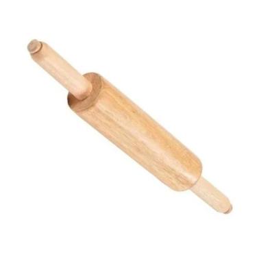 Imagem de Rolo Para Massas Pizza Pão 38Cm Com Cabo Móvel Em Madeira - Toda Casa
