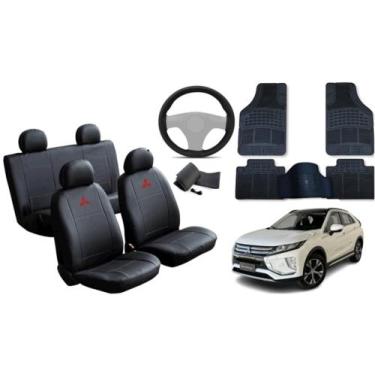 Imagem de Kit Capa ASX 2017 a 2024 + Tapete + Capa de Volante: Carro Elegante e 