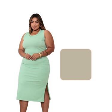 Imagem de Vestido Candy Collor Midi Moda Plus Size Tamanhos Grandes - On.shop, B