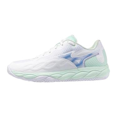 Imagem de Mizuno Tênis feminino Wave Enforce Court Ac, Branco-fronteira azul, 35