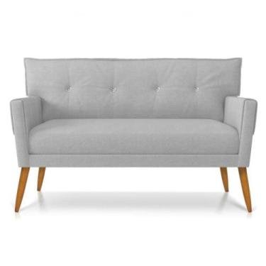 Imagem de Namoradeira Anitta Linho D'rossi A05 Cinza Claro - DROSSI