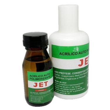 Imagem de Kit Resina Acrílica Pó Incolor 78g + líquido 30ml Jet Clássico