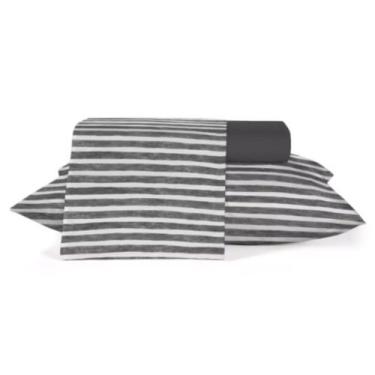 Imagem de Jogo cama casal 150 fios 4 peças diamante teka - 100% algodão, LUAR