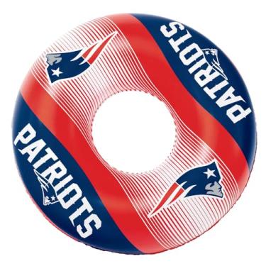 Imagem de BigMouth Boias infláveis de piscina de 91 cm oficialmente licenciadas pela NFL Fan Gear, tubo interno para adultos e adolescentes - New England Patriots
