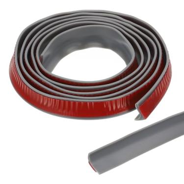 Imagem de PATIKIL Protetor de barragem de água de limite de chuveiro dobrável de 118 polegadas, barreira de rolha de chuveiro, protetor autoadesivo contra respingos para parte inferior de porta de chuveiro sem