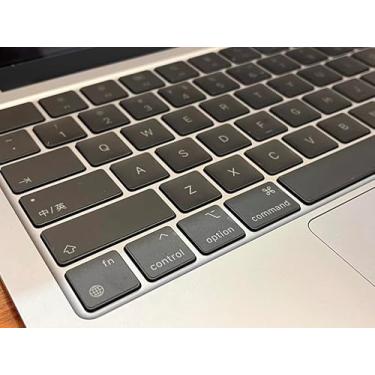 Imagem de Adesivo cinza transparente para teclado de laptop para MacBook, compatível com MacBook Air/Pro de 13 a 16 polegadas
