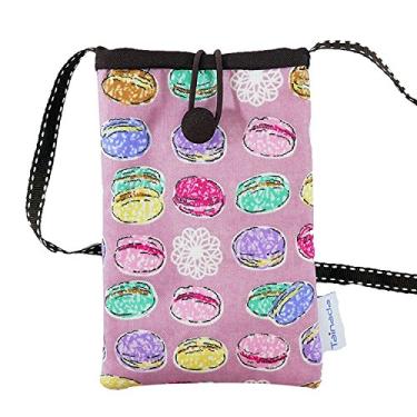 Imagem de Bolsa feminina universal para celular, bolsa de transporte Tainada com dois compartimentos com zíper para iPhone 15/14 Pro, 13 Mini; Samsung Galaxy S24+, S24, S23, A54; Google Pixel 8, 7A (Macaron