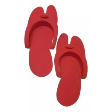 Imagem de Chinelo Descartável Eva Para Salão, Manicures - 10 Pares 2mm - Selys, 
