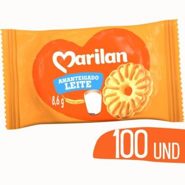 Imagem de Biscoito  Amanteigado Leite Marilan Sache 8g - 100 unid