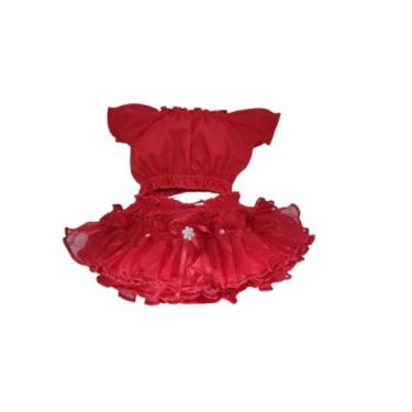 Imagem de Conjunto Bunda Rica E Cropped Ciganinha Top Tapa Fraldas - Star Gold S