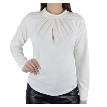 Imagem de Blusa Feminina Olho Fatal ML Crepe Off White - 60184-Feminino