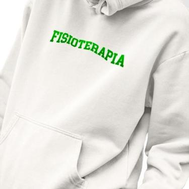 Imagem de Blusa Moletom Masculino Estampado College Fisioterapia em Algodão Fio 