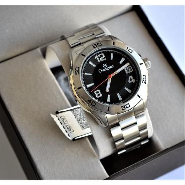 Imagem de Relogio champion masculino prateado visor preto CA31186T