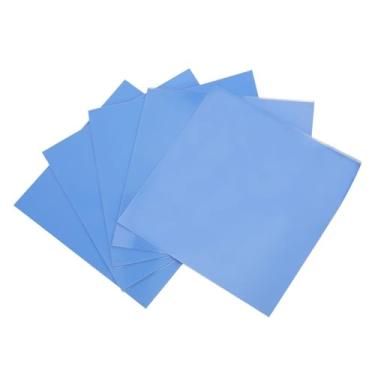 Imagem de Good Thermal Conductivity, Insulation, Viscosity, Elasticity, Low Heat, Filling, 5 Pcs Silicone Thermal Conductivity Pad CPU GPU Heat Conduction Sheet 100x100x0.5mm 1.5W/m-k,