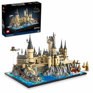 Imagem de LEGO 76419 Harry Potter Castelo e Terreno de Hogwarts, conjunto com locais comemorativos: Torre de astronomia, sala de jantar, câmara dos segredos e muito mais, mochila de exposição para fãs adultos
