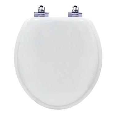 Imagem de Tampa De Vaso Almofadada Com Amortecedor Ravena Branco Para Vaso Deca