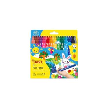Imagem de Jovi Canetas maxi com ponta de feltro, 24 peças.