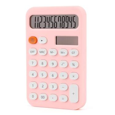Imagem de Calculadora de mesa, calculadora solar, calculadora rosa, calculadora pequena, calculadora básica para estudantes, calculadora ute, calculadora simples, calculadora de escritório, calculadora Chand