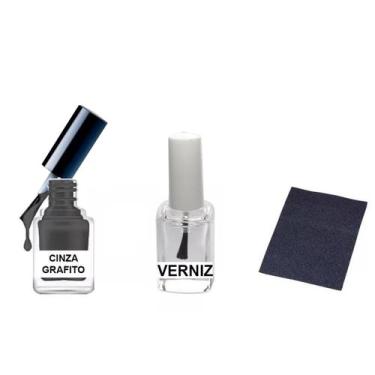 Imagem de Tinta De Retoque Tira Risco Carro Peugeot - Cinza Grafito - Jhow Adesi